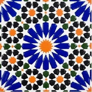 Sapphire Medallion blue Moroccan-inspired tile