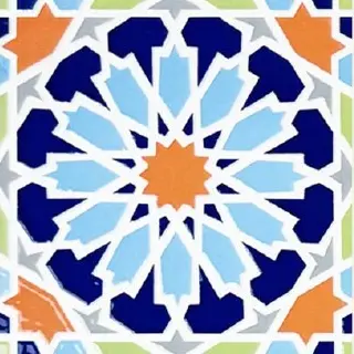 Olive Trellis Moroccan-inspired patterned tile