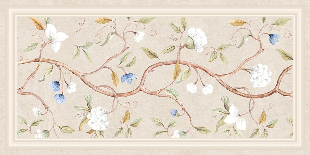 Denim Cream Frame Blossom Full Body