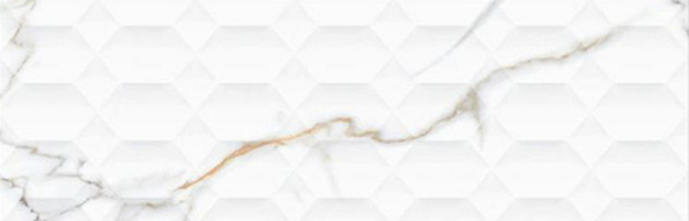 IRON Ore Hexa – 30X90cm Ceramic Glossy Digital Wall Tiles
