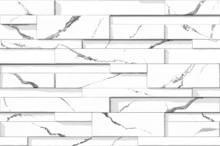 Statuario Brick 3D Outdoor Wall Tile