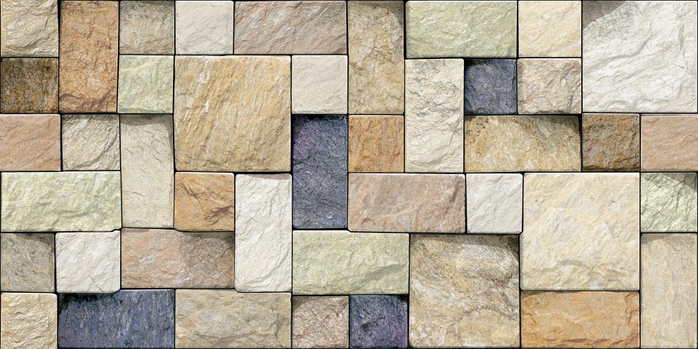 Sahara Blend 3D Outdoor Wall Tile