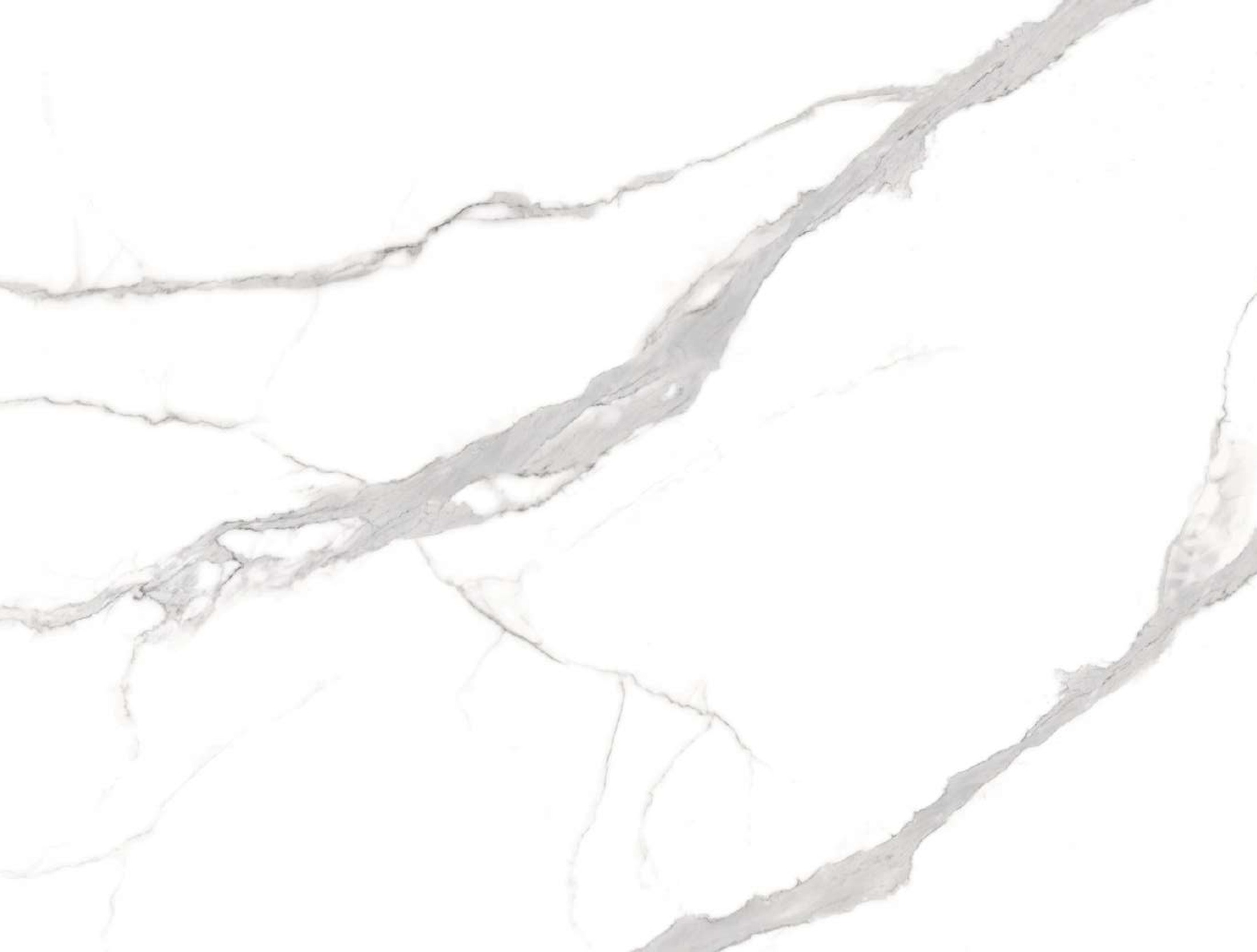 Statuario Natural 15mm porcelain slab face