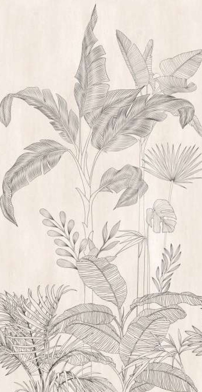 Crema Carve Decor porcelain slab, 120x240cm 9mm