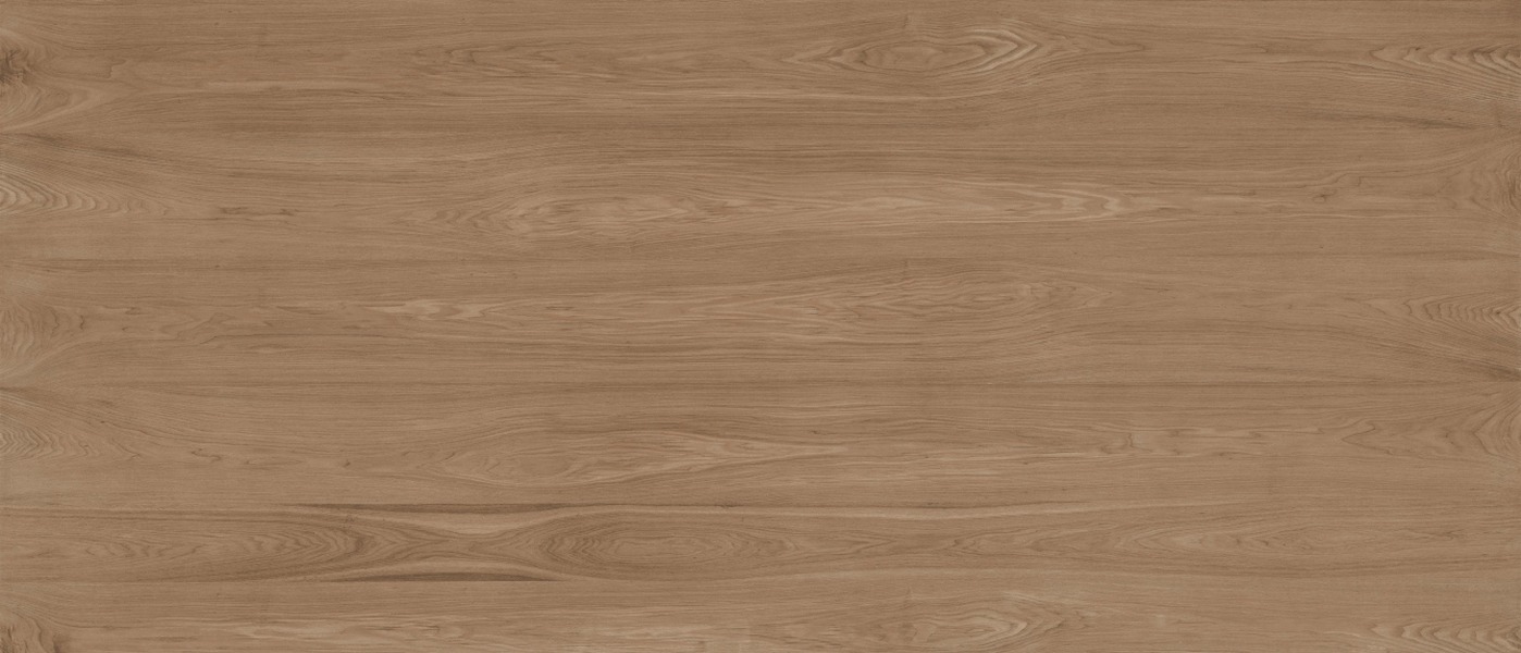 Noce Woodland porcelain slab surface, a warm tan oak grain