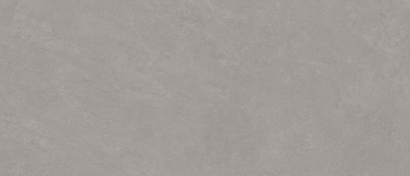 Slate Stone Grigio porcelain slab surface, a flat mid-grey ground, matte and mottled