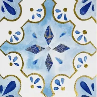 Chaouen Star — Moroccan-Inspired Ceramic Decor Tile – image 1