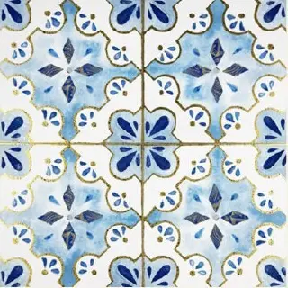 Indigo Lattice — Moroccan-Inspired Ceramic Decor Tile