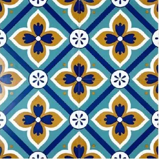 Sun Mandala — Moroccan-Inspired Ceramic Decor Tile