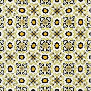 Charcoal Bloom — Moroccan-Inspired Ceramic Decor Tile